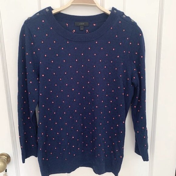 J.Crew Tippi navy crew neck sweater. Size M - Picture 1 of 4